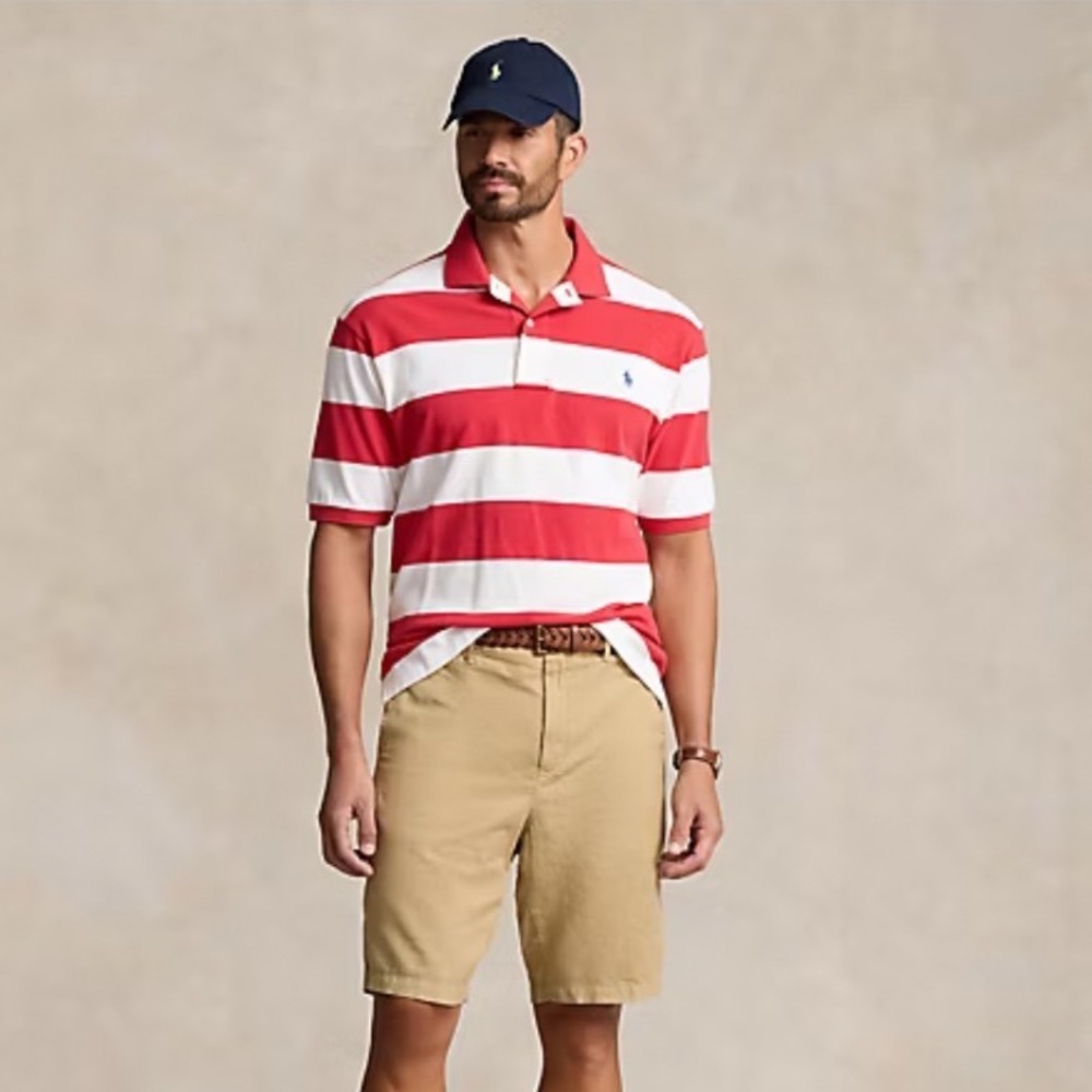 Polo Ralph Lauren shorts men 58B Big & Tall Linen Blend Shorts Beige Tan NWT‎
